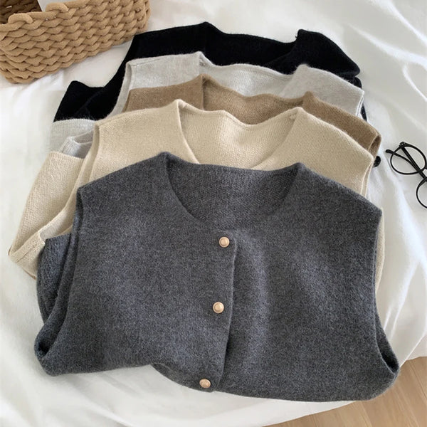 Autumn sp collection New Women Elegant Knitted Sleeveless Female Casual Sweater Tanks Fashion New Slim Ladies Casual Tops